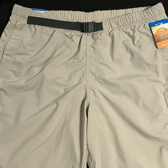 Columbia Mens Outdoors Shorts Size 40x11 Beige OMNI SHADE UPF50 Sun Protection - Picture 5 of 12